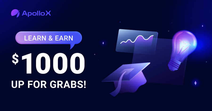 APX_Finance's tweet photo. 🎓 Learn &amp; Earn: Win $1,000 APX!

— How to Qualify —
1. Read ApolloX short articles 📖
2. Answer all questions correctly [https://t.co/sfeKhvjtje] 🖊
3. Make a trade of any amount on ApolloX DEX [https://t.co/UYqxhWPZrM]💰

🔗 More info: https://t.co/eF2xKChbOX https://t.co/gHV19MDoiR