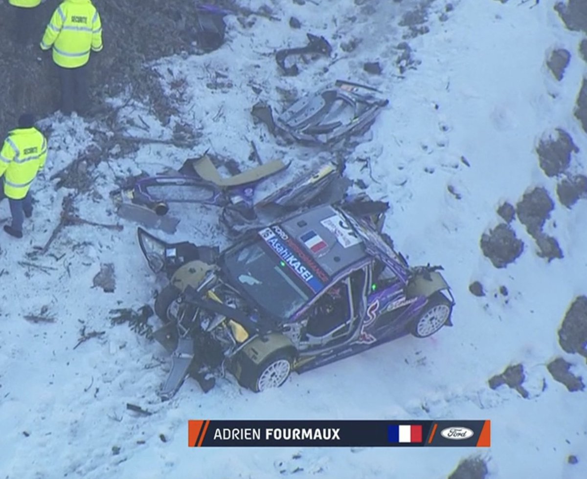autosport's tweet photo. Big shunt for Fourmaux this morning, clipping a rock face and rolling his Puma with huge damage 🤕
Thankfully, crew are OK 🙏
📸 WRC Live
#WRC #WRC2022 #RallyeMonteCarlo https://t.co/Uhr1Loz9c3
