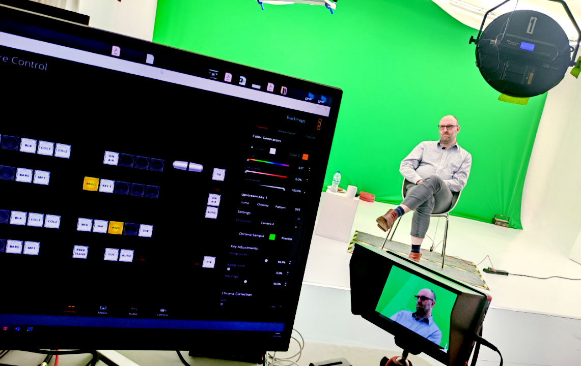 bbdstudio's tweet photo. Great shoot the other day with the studio doing a live streaming event from the Leeds studio to a second studio in Poland. This was for the Veeam Cloud Club, and the talent in our studio was Richard. https://t.co/pD46tFQCeP