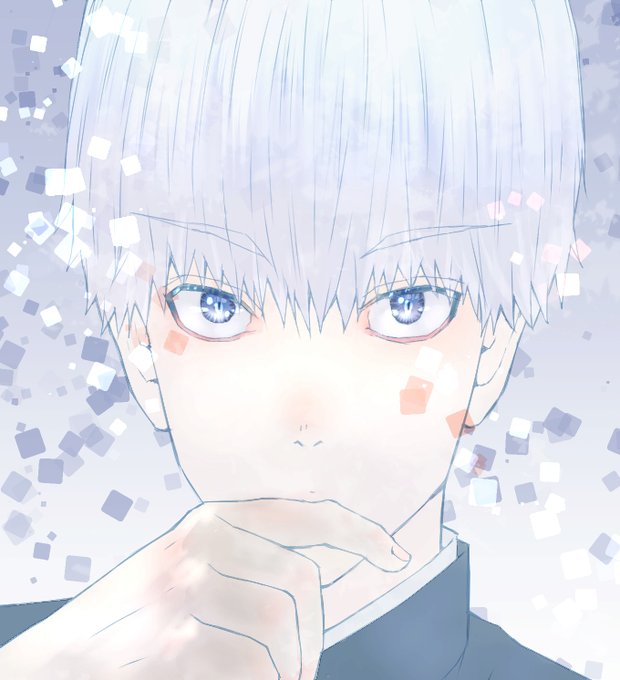 白髪男子のtwitterイラスト検索結果 古い順