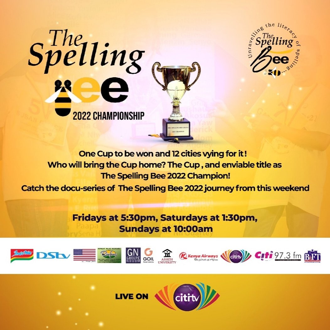 It's on from this weekend.... The Spelling Bee - GH  2022 journey-to-the-finals doc-series....don't miss it! 

#TheSpellingBee
#ItsMoreThanJustSpelling