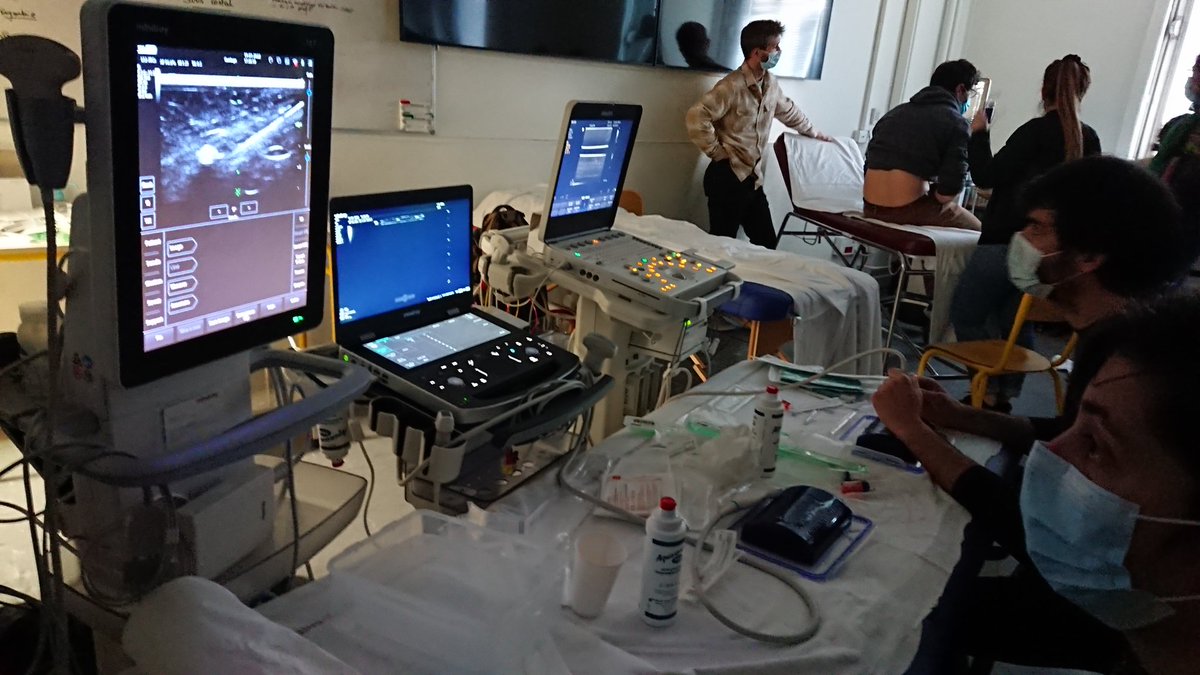 A Grenoble ça ne rigole pas ! DU Echographie d'Urgence, merci à <a href="/MindrayGlobal/">Mindray</a> et <a href="/Philips/">Philips</a> et à tous les intervenants/etudiants