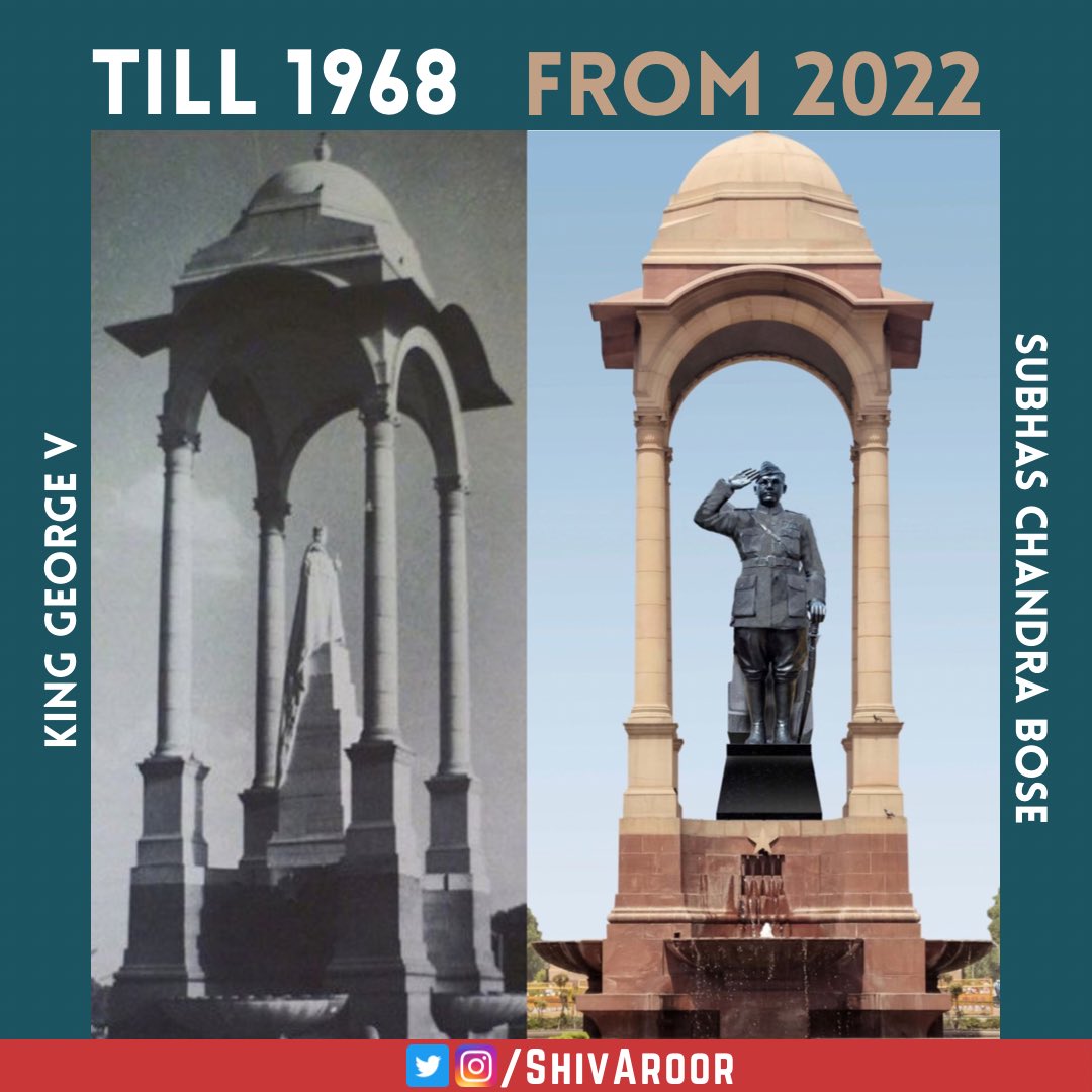ShivAroor's tweet photo. That India Gate canopy: https://t.co/0hmjzhi4Yf