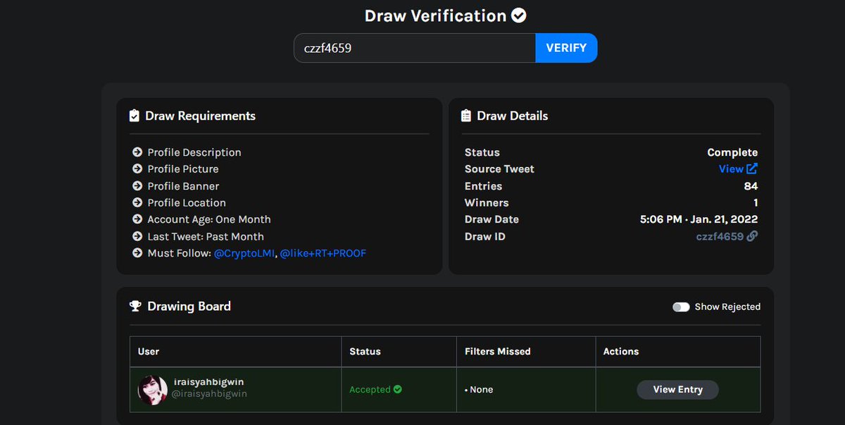 Crypto_Vouch's tweet photo. verify👍 https://t.co/akkZi9hXPm