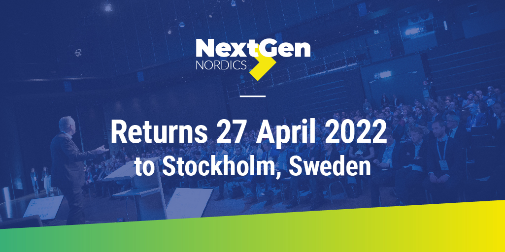 Finextra's tweet image. Finextra presents ‘Setting the blueprint for payment innovation’, the newest NextGen Nordics event being held live in Stockholm, 27 April 2022.
Register now - nextgennordics.com
#P27 #payments #BNPL #liquiditymanagement #CBDCs #ESG #metaverse #crossborderpayments #identity