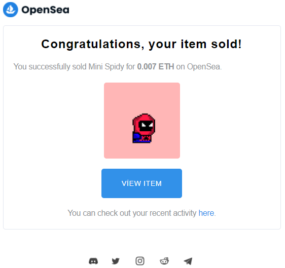 Items are sold! Check out my #nft's before they are run out! <a href="/opensea/">OpenSea</a>
.

#nfts #nft #nftart #nftcommunity #nftcollector #nftartist #cryptoart #digitalart #art #crypto #ethereum #blockchain #opensea #nftcollectors #bitcoin #cryptocurrency #nftdrop #cryptoartist #nftcollectibles