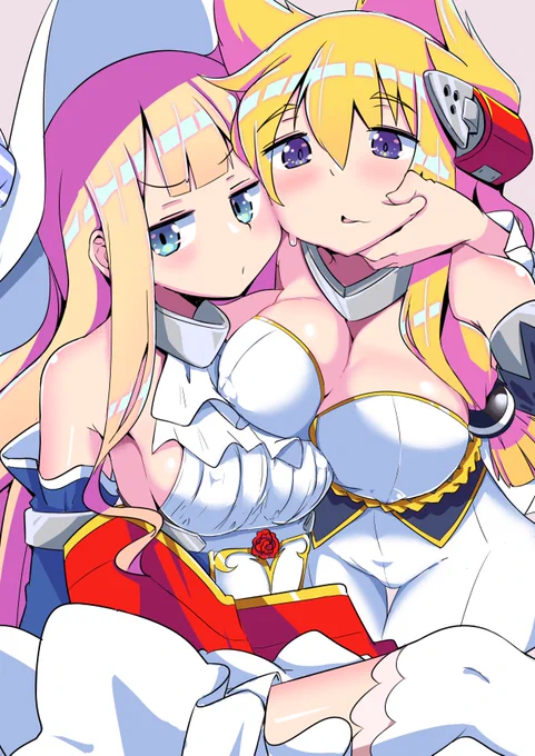 陛下「なんであんたの方がおっきいのよ(ムニムニ」

リクエスト頂きました。
ブルーオースの衣装の陛下&ウォースパイト
支援サイトにエッチな差分有り〼

#Skeb
#アズールレーン 