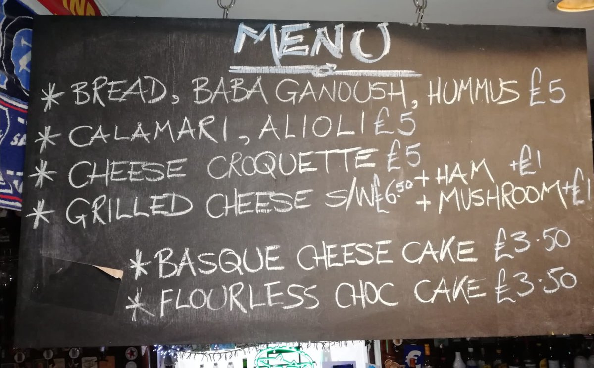 The_AmericanBar's tweet photo. All this wonderful grub available from 4-10pm tonight! Pints til 1am and ordering at the bar is back baby wooooo 🥪🍻🎉 https://t.co/lzp1dpzfUf