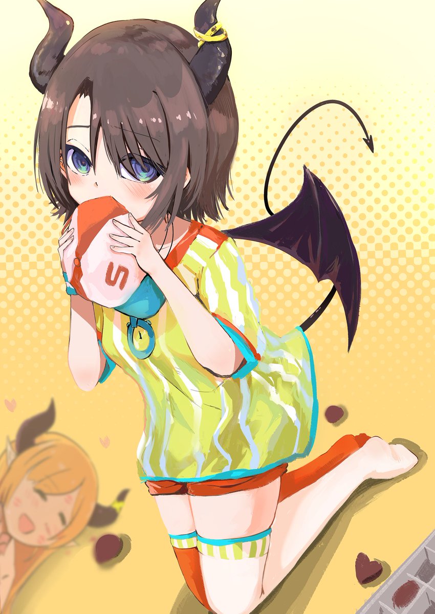 大空スバル ,癒月ちょこ 「#ホロぐら #プロテインザスバル
ちょこスバル 」|カオス・不明生物にゃのイラスト