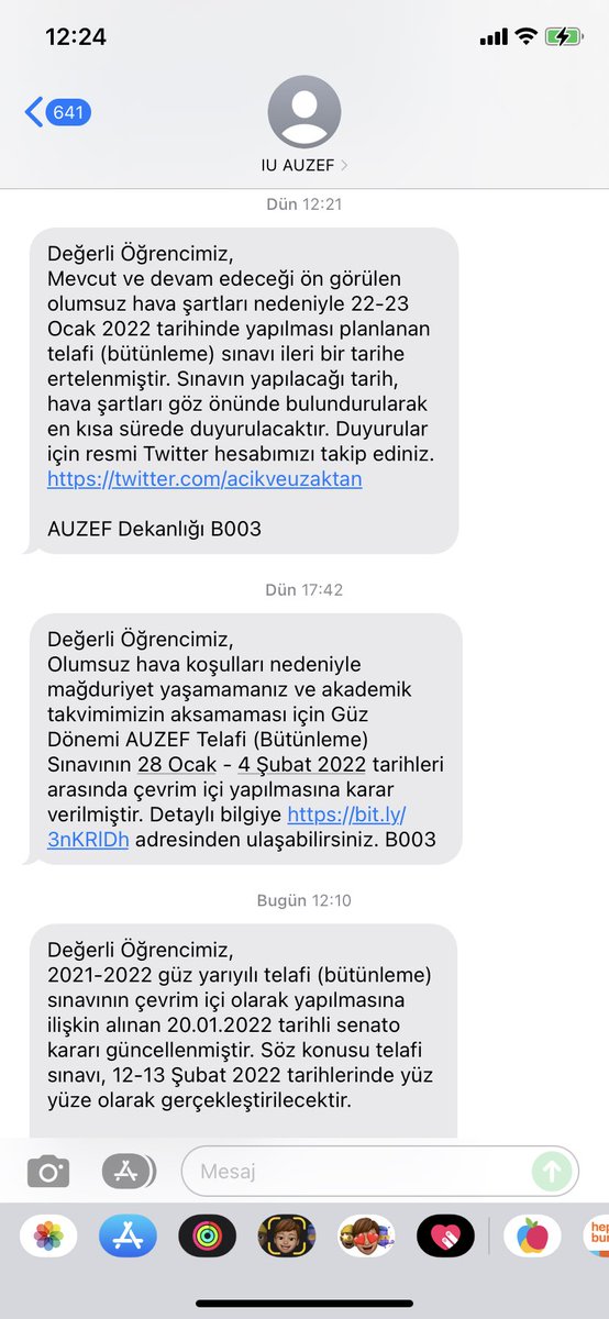cansin_cesur's tweet photo. 24 saat içinde 3 kere karar değiştiren okul @acikveuzaktan #auzefogrencinesahipcik #auzefsınavlarıonlineolsun #auzefbizimledalgageciyor https://t.co/ehY9IlWhp9