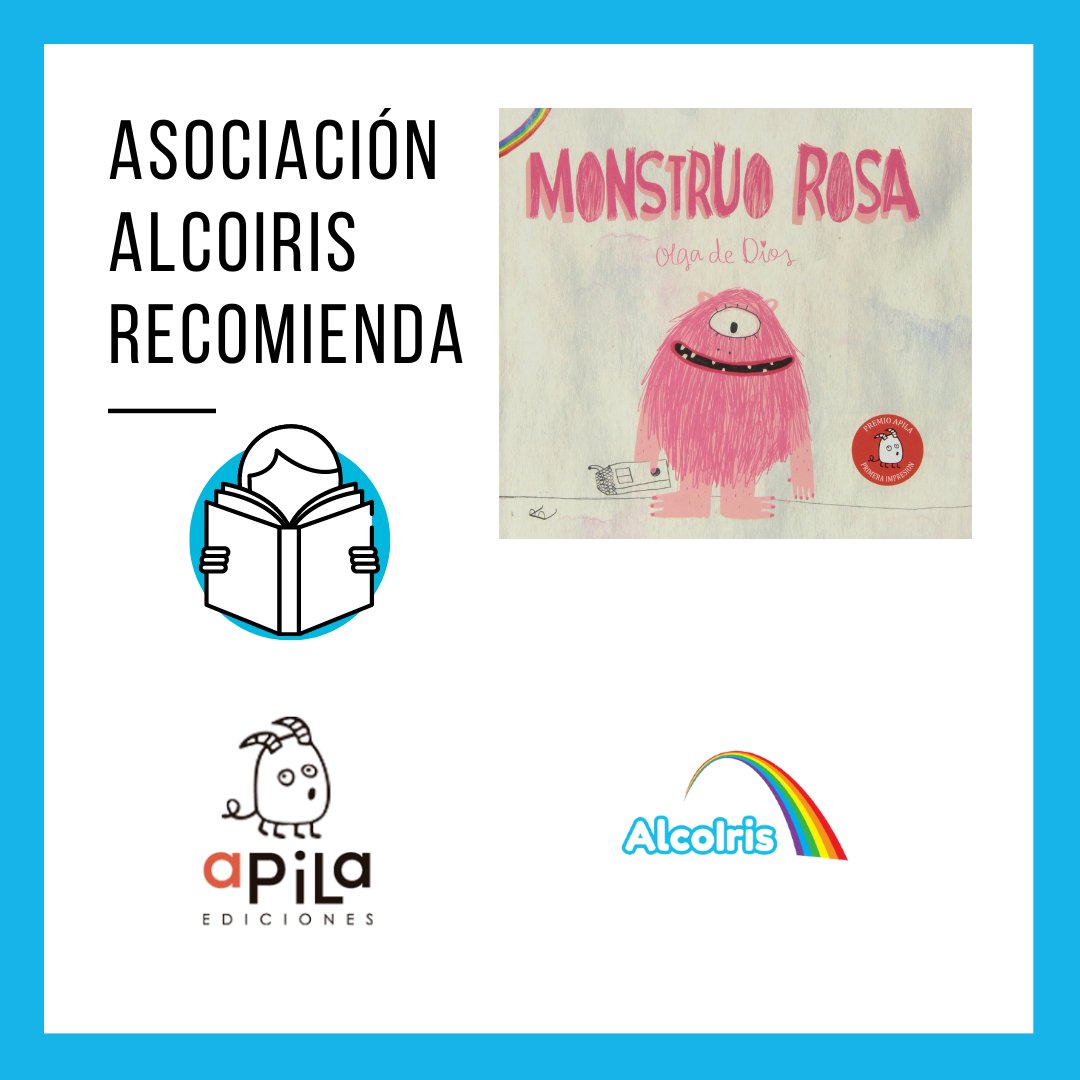 AAlcoiris's tweet photo. Hoy #AAlcoIrisRecomienda #MonstruoRosa de @olgadedios "Un cuento sobre el valor de la diferencia. Una historia para entender la diversidad como elemento enriquecedor de nuestra sociedad". https://t.co/WvsnxkUyZc