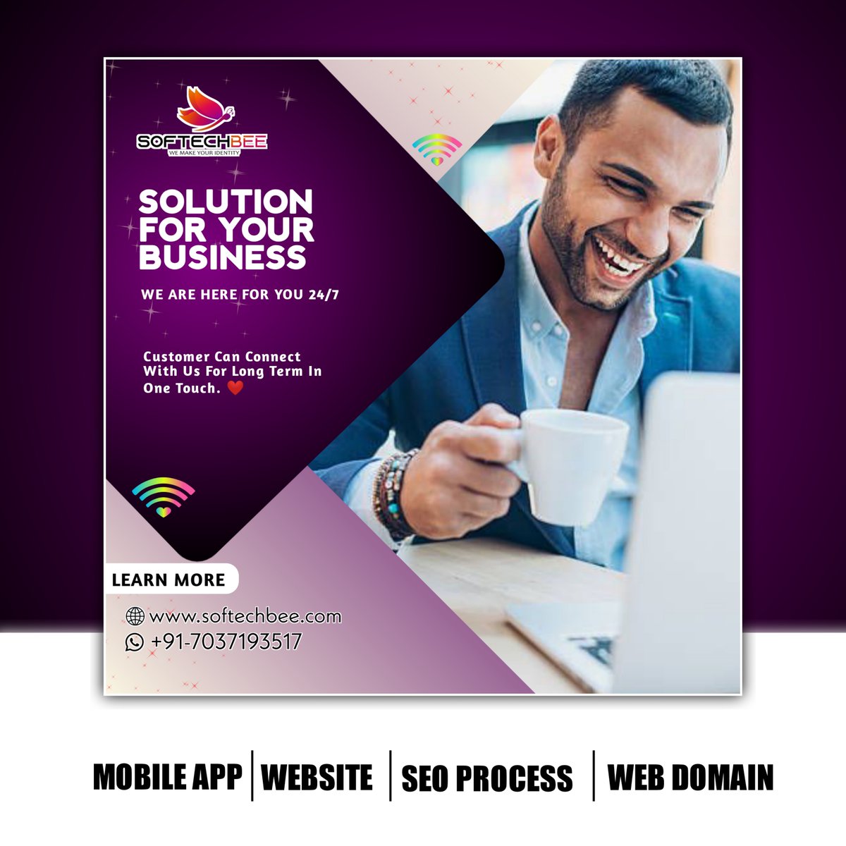 softechbeebly's tweet photo. SOLUTION FOR YOUR BUSINESS..

We Are Here For You 24/7

#softechbee #appdevelopment #blockchaintechnology #india #seoservices #affordable #service #digitalmarketingagency #googleads #webdesigning #seofriendly #serviceprovider #website #digitalmarketing #webdesign #websitedesignin https://t.co/O6TBGa4pJ0