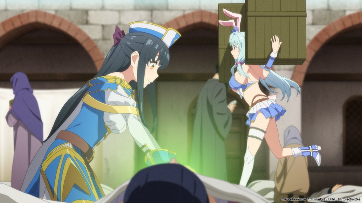 [애니플러스 1/21 23:30 방송 『흔해빠진 직업으로 세계최강 2기』 2화 "작열하는 빛"] - 사막에 쓰러져있던 비즈에게서 마력 폭주로 사람들이 쓰러지고...