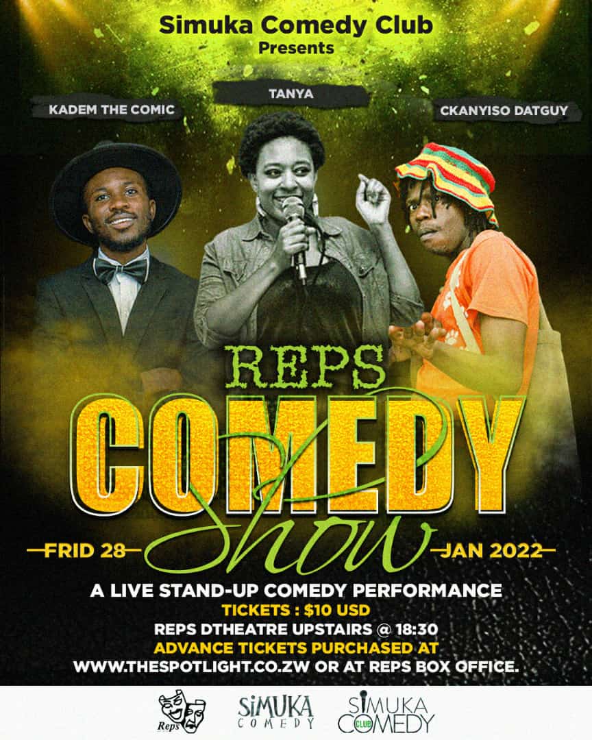 docvikela's tweet photo. #SimukaWeek🔥🔥 We kick-start the year with 2 shows at Reps Theatre. Make a date with @simukacomedy Fri 28 & Sat 29 Jan.
#SimukaComedy https://t.co/JeBBKy2hAv https://t.co/FqAqVvdrlJ