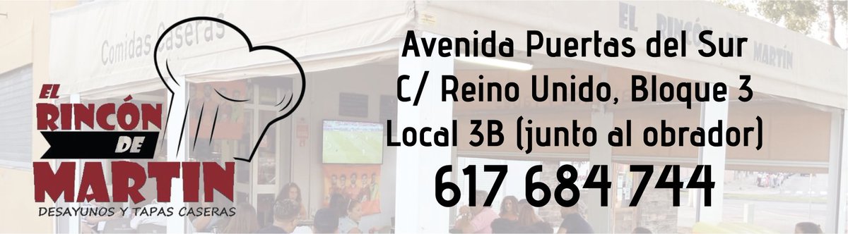 ¿Te apetece unas tapas? ¿O un buen plato de cuchara casero? 🍴

Pues desde Estadio Xerez te queremos recomendar El Rincón de Martín, uno de nuestros fieles colaboradores, y donde se come de muerte (los de @gordealotv dan buena fe de ello).
Lo encontrarás en la Av. Puertas del Sur