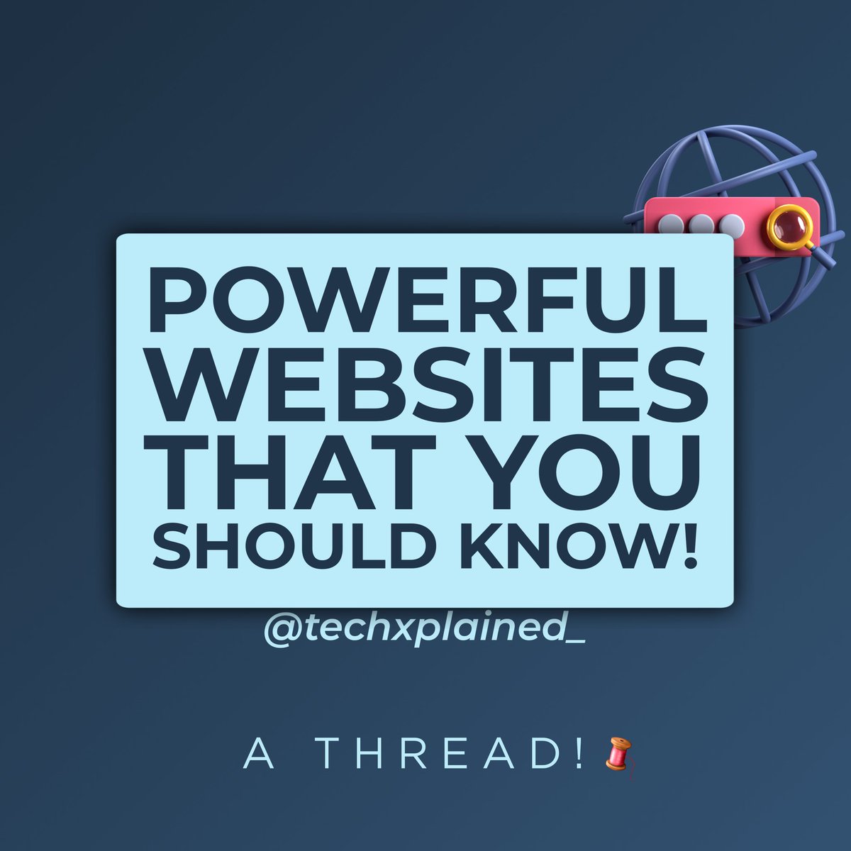 techxplained_'s tweet image. POWERFUL WEBSITES YOU SHOULD KNOW!🔥👇🏼
