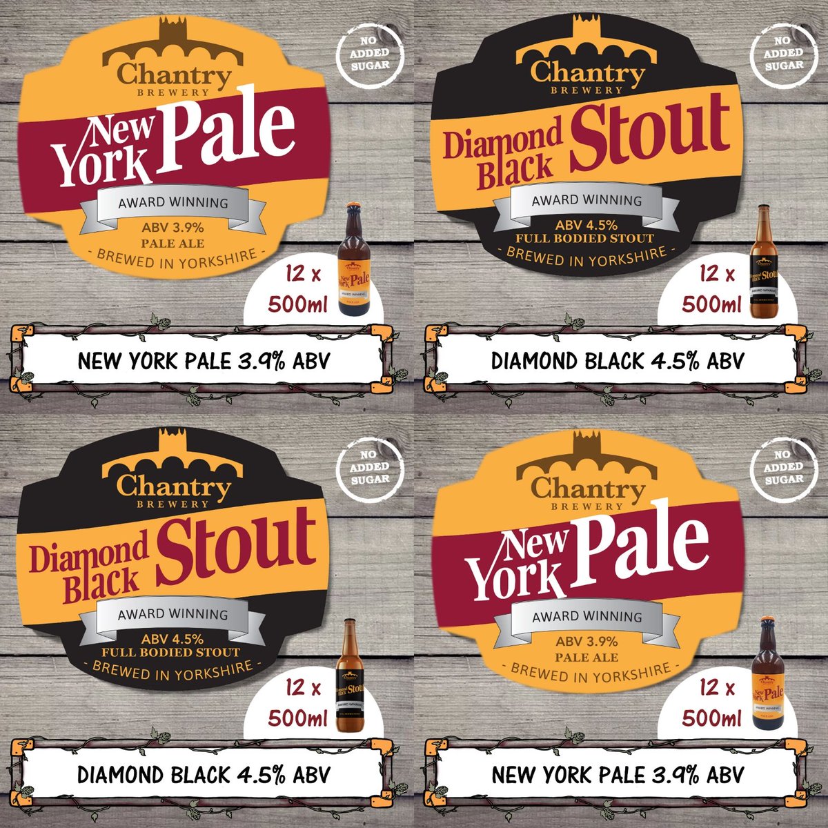 Back in stock!

➡️ chantrybrewery.co.uk 

➡️ Collect directly from us at Parkgate

#realale #camra #Stout #paleale #Yorkshire #Yorkshirebeer #beerlover #Parkgate #rotherham