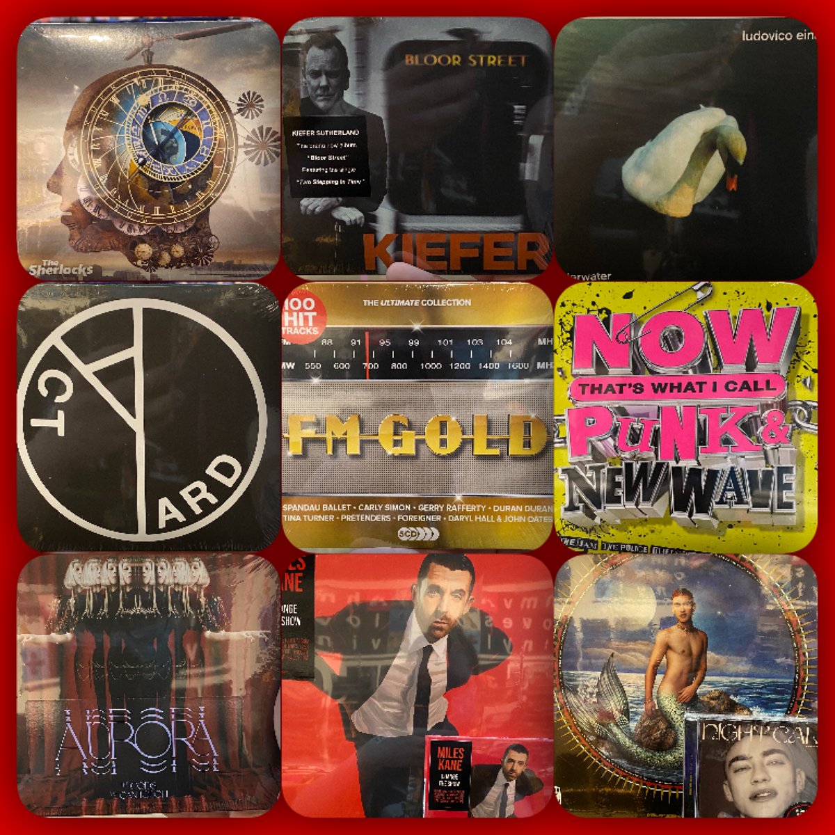 hmv_Southend's tweet photo. It’s FRIDAY!!!🎉
Roll on the weekend with these absolute banger tunes!
In store now!!
#nowpunk
#mileskane
#yearsandyears
#aurora
#keifersutherland
#einaudi
#sherlocks
#yardact https://t.co/c57T26iAVO