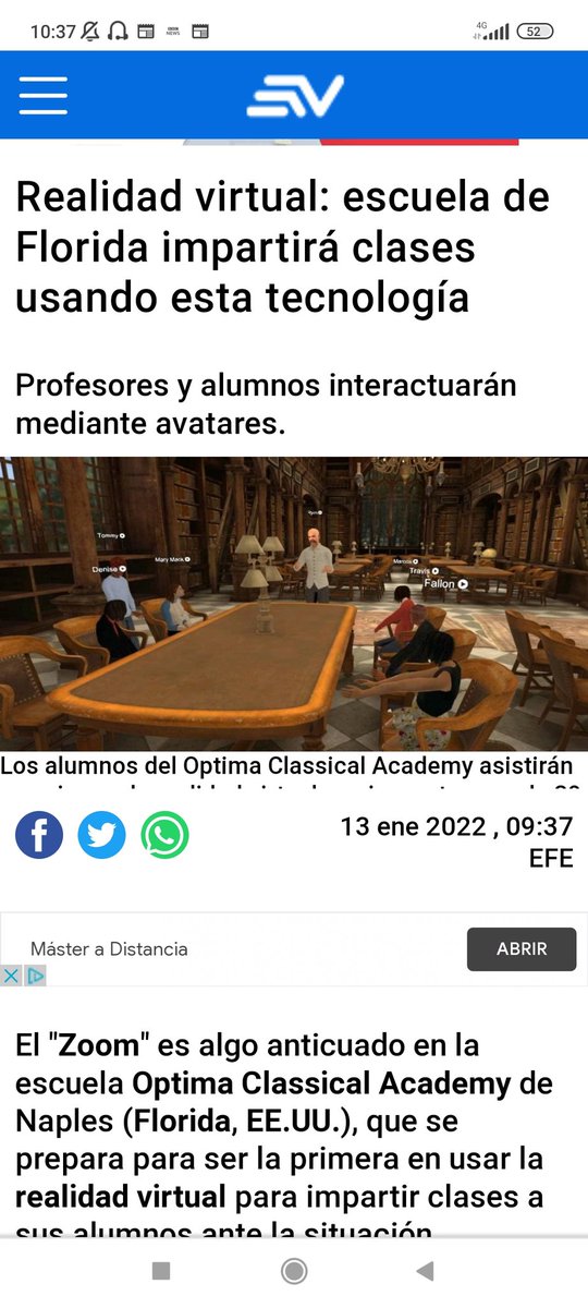 Anne56610675's tweet photo. Primera escuela de realidad virtual abre sus puertas. https://t.co/JBk3RdJhvl