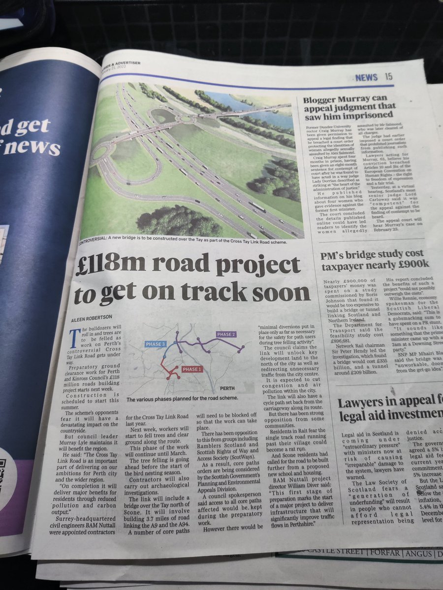 GellatlyNeil's tweet image. Positive transport plans of future in government lookahead 20 year strategy. 

You then see PKC pushing ahead £118m from a 1980s style engineering text book. This is a very dated solution 🤔
@PerthandKinross  @transcotland 
@TransformScot 
@scotgov 
@Tactran_RTP