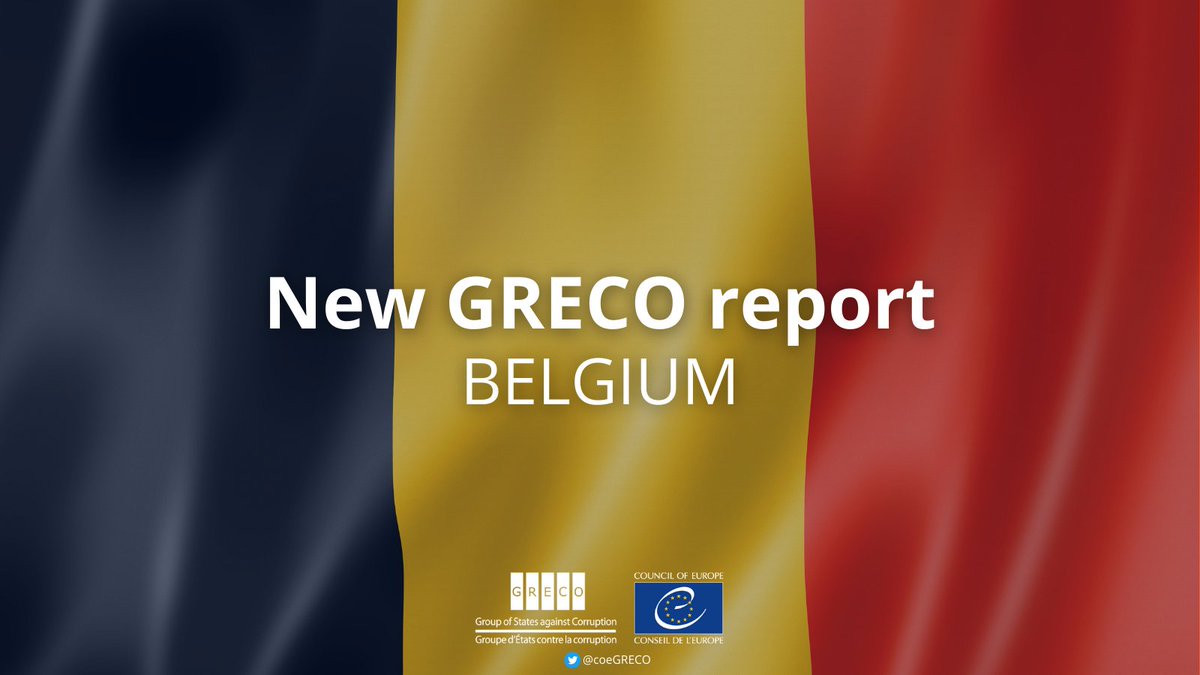 CoeGreco's tweet photo. #Belgium: New compliance report published by the Council of Europe @CoeGreco
↘️ 5th evaluation round on #preventingcorruption and promoting #integrity in central governments and #lawenforcement agencies
https://t.co/rKGlpFL9Bu
#NoCorruptionYesIntegrity @BELinCoE https://t.co/wIeMrn2Quy