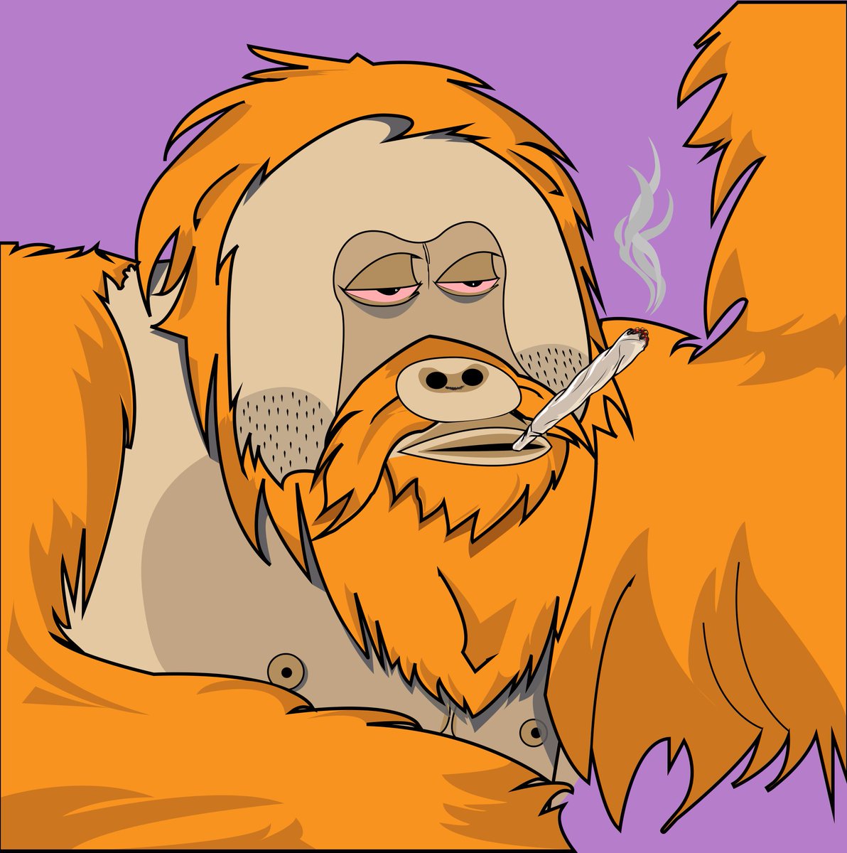 OrtanNft's tweet photo. @aegean2356 Ortan is an orangutan, a typical indonesian animal https://t.co/DqzXMA48EI