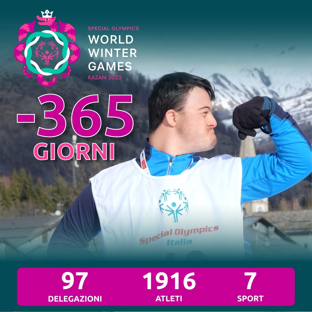 ❄️🌍⛷️Mancano 365 giorni esatti ai Giochi Mondiali Invernali Special Olympics, Kazan 2023🤩

Li celebriamo con la forza e con i muscoli del nostro super Atleta Christian Dervishi. 💪🏻
La sua storia è su ioadottouncampione.it 
#kazan2023 #sokazan2022 #roadtokazan 
#365giorni