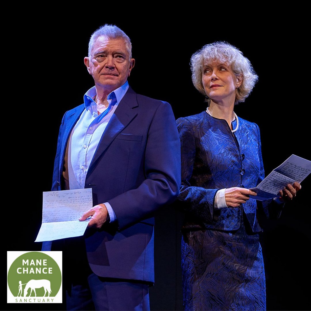 Happy Birthday to our friend and Patron, Martin Shaw! 
Here he is with Jenny in 'Love Letters' in 2019! 
Photo credit Paul Coltas 
#manechancesanctuary #animalcharity #rescuehorses #charitypatron #martinshaw https://t.co/alxbXHlD6o