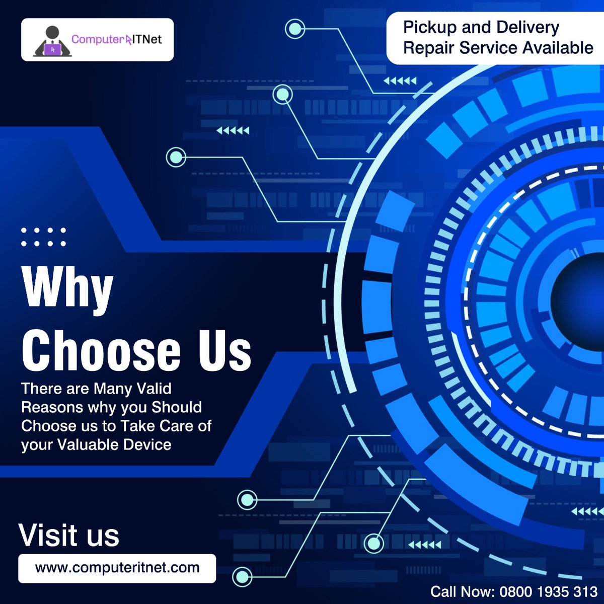 computeritnet's tweet image. We provide Experienced Technicians.
⬅Friendly Service.
⬅ Excellent Reputation.
⬅Affordable Diagnosis.
⬅Trustworthy Technicians.

Contact us now - computeritnet.com

#hardwareupgrades #softwareupgrades #computeritnet #hardwarestore #softwareupgrading #Westminster