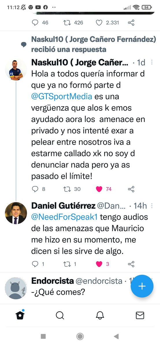 Siguen saliendo amenazados por Colmenero. Insisto en que debemos BOICOTEAR todo lo relacionado con quienes intentan amedrentar!!
RT si estás de acuerdo!!