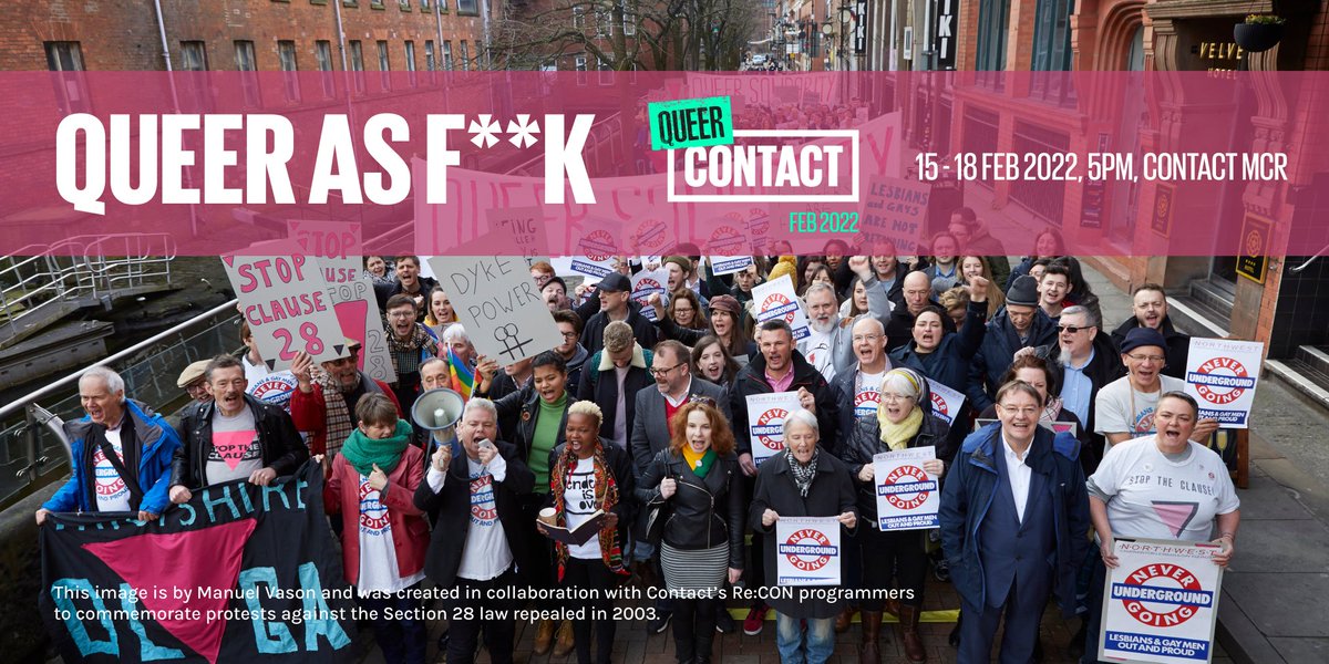 JUST LAUNCHED 🚀

We’re inviting sex educators and queer speakers from across the UK to run a series of discussions at Contact as part of our Queer as F**k programme!

Learn more here: bit.ly/3KppOBb