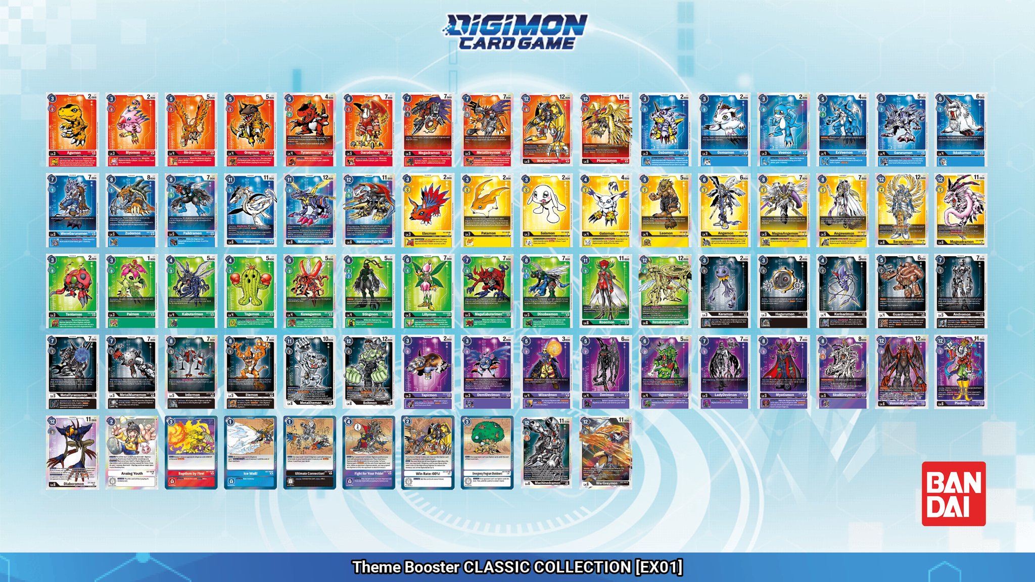 ex01 digimon card list Game EX-01 Classic Collection Box : Toys & Games card set Extra Booster DIGITAL WORLD SHAMBALA