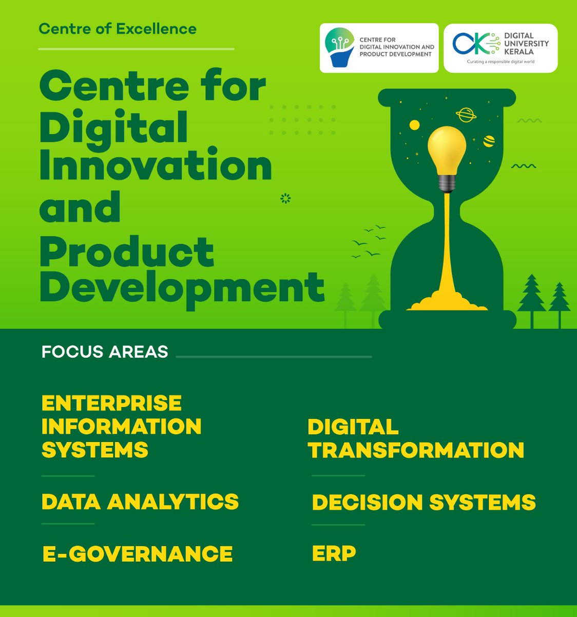 Centre for Digital Innovation and Product Development is one of the Centres of Excellence under 
<a href="/dukerala/">Digital University Kerala</a>
 
#DigitalTransformation  #DataAnalytics #Governance #ERP