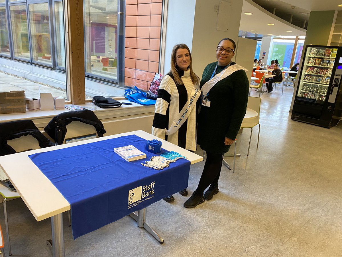 marcusbrook5's tweet photo. We’re at the PRU canteen again today for anyone who wants to join the staff bank or has any queries! Come and see us every Friday! https://t.co/DPonZxOMGy