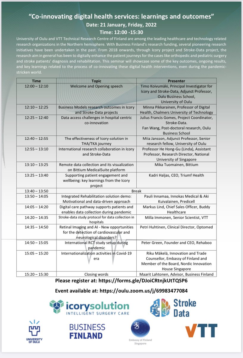 RehabooGame's tweet photo. .@icorysolution research project final seminar going on: https://t.co/Hp7aEf6jFT
#icorysolution / https://t.co/bZomrrE0LY was an awesome multinational Project, Finland, Singapore, Australia collaboration. #Rehaboo! talk by @pvgreen 14:50-15:05 ๐ซ๐ฎtime. Thanks for the while Team https://t.co/C3Cu9wTHmD