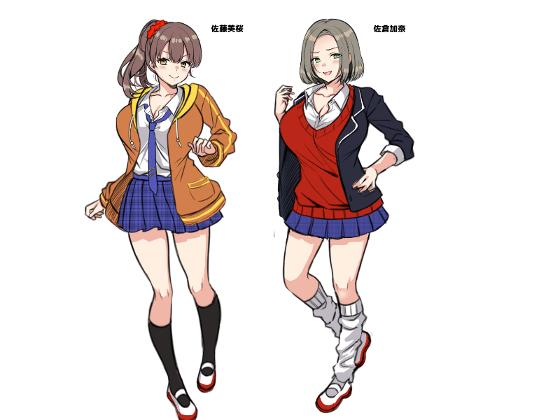 次に描く女の子たち&取り巻きたち
ギャルがいっぱい!!!! 