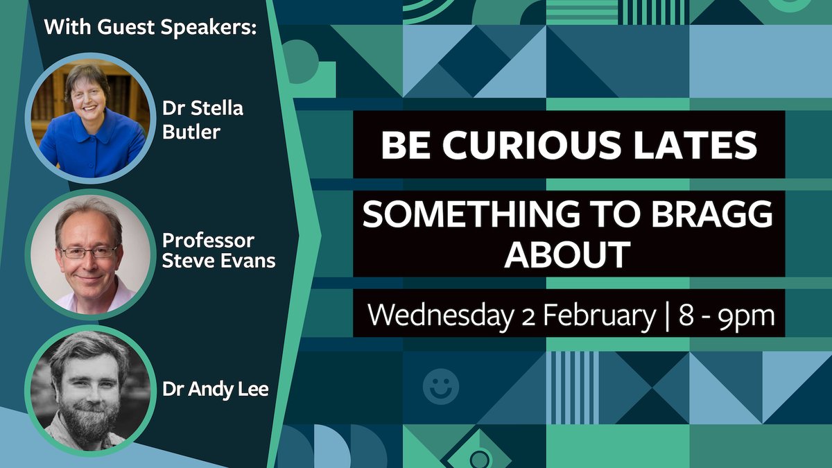 From the world-changing to the wondrous: #BeCuriousLATES is back!

Join us on Wednesday 2 Feb, 8-9pm as we delve into the ground-breaking research of Sir William Henry Bragg &amp; explore it's continued legacy through <a href="/BraggRoyceLeeds/">The Bragg Centre and Royce at Leeds</a> research.

Free Tickets👇
leeds.ac.uk/becurious/doc/…