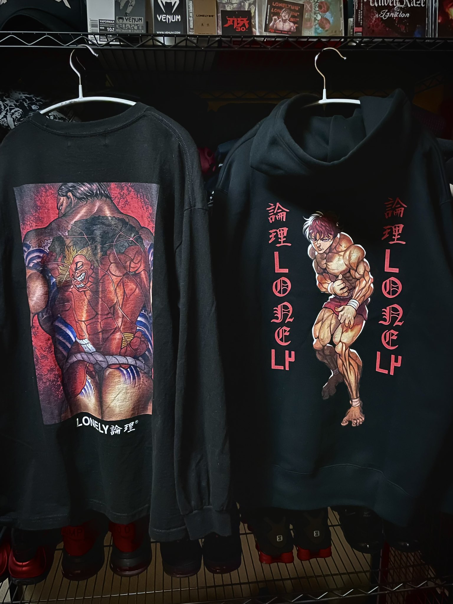 LONELY論理 刃牙コラボ トップス