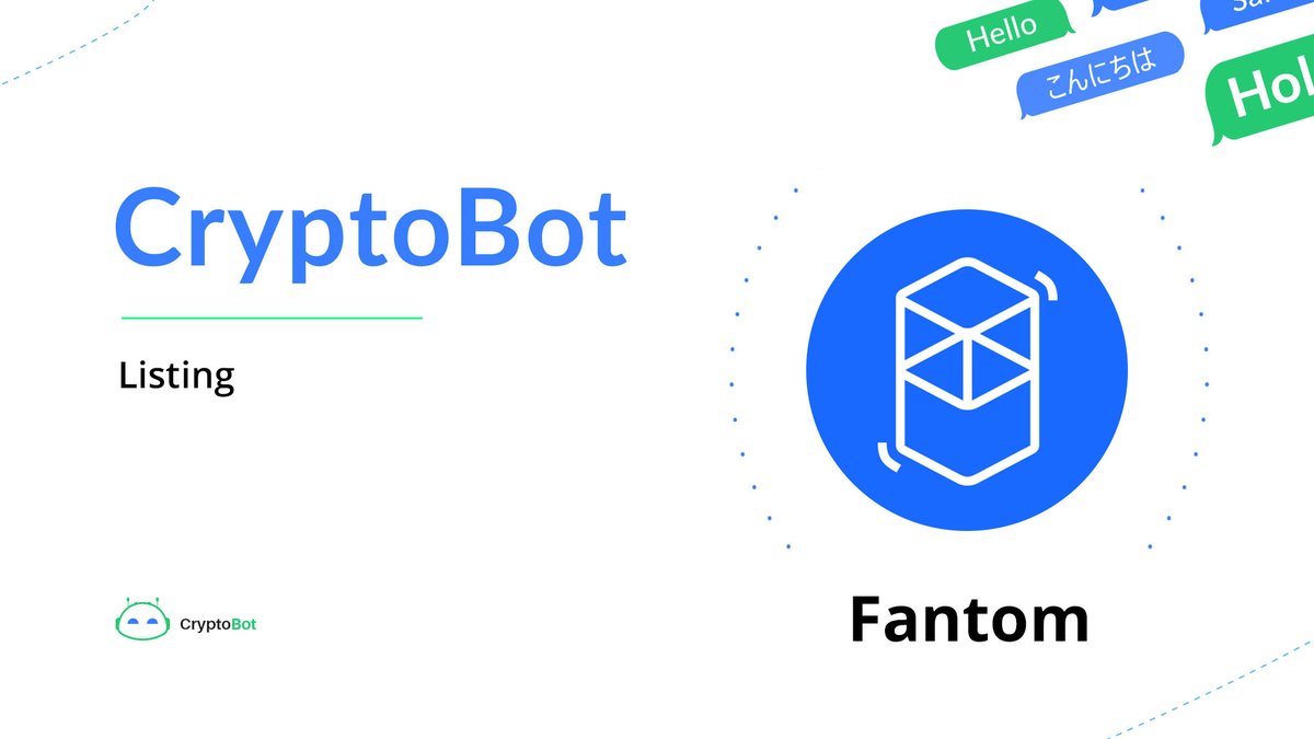AbsoluteWallet's tweet photo. 🚨 New Listing Detected 

We are happy to announce the integration of #Fantom token in CryptoBot Wallet 🤖

Your $FTM tokens are now available from all your devices, anytime!

CryptoBot makes the #cryptocurrencies simple:
➡️ https://t.co/QROsEj6ZIM https://t.co/9zK0dpif05