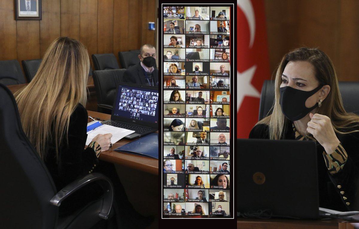Çevrimiçi gerçekleştirilen  #universitemDEU Senato Toplantısı'nda; üniversitemize bağlı akademik ve idari birimlere ait 📚basılı veya💻elektronik tüm yayınların planlanmasını içeren Yayın Komisyonu Çalışma Esasları Yönergesi görüşüldü.