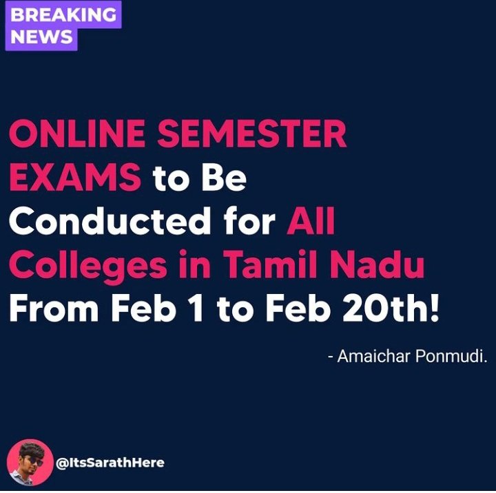 AmitOfficial786's tweet photo. #ONLINEEXAM
Online Exam for College Students official Confirmed

#OnlineExam https://t.co/n7rSJ54wvU