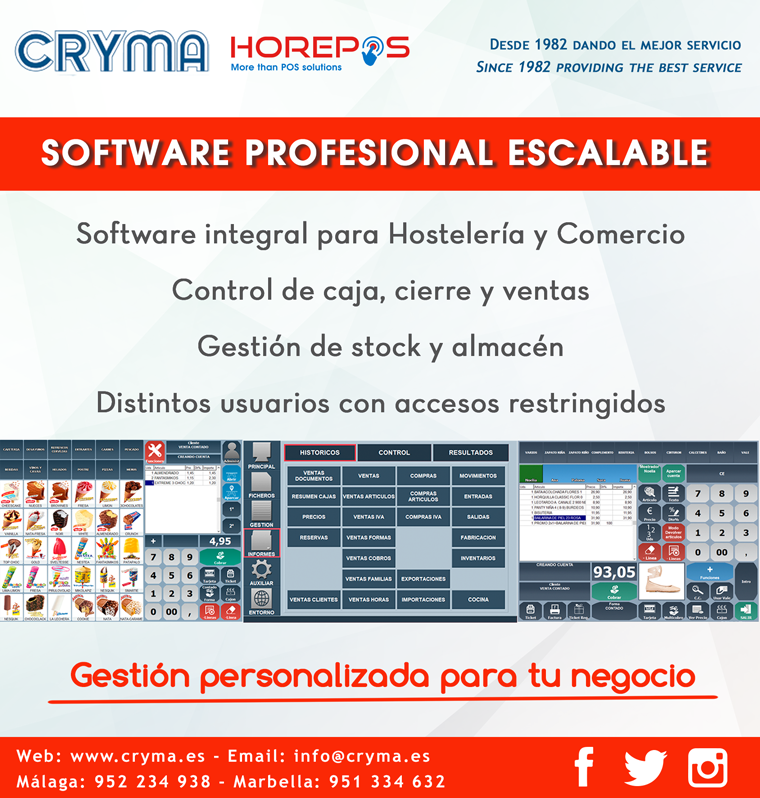 TpvCryma's tweet photo. 🔎Contar con un Software Profesional es indispensable para la correcta gestión de los negocios
📋Con la entrada de la Ley Antifraude es necesario trabajar con un programa que cumpla determinadas especificaciones técnicas
¡Te asesoramos! 
ℹ 952 234 938 - comercial@cryma.es https://t.co/jZbA6LuxG0