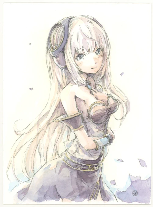 V4Xなルカさん描きました～
難しいけど描けると楽しい子! 