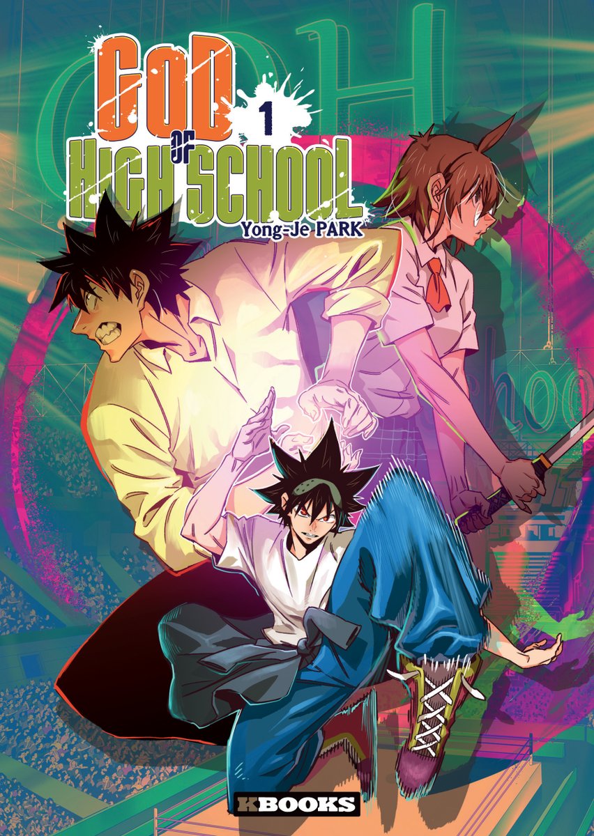 kbooks_fr's tweet photo. La couverture du T.1 de God of High School dans toute sa splendeur ✨

Elle est réalisée par Yong-Je Park spécialement pour l'édition française de sa série. C'était la première fois qu'il réalisait une couverture, il a du coup pris beaucoup de plaisir à travailler dessus 🙌 #GOH https://t.co/A91EmBTUOk