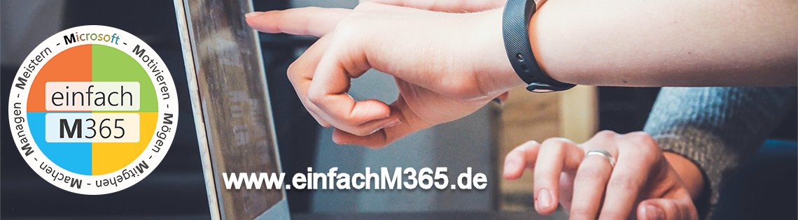 👉 Save the date! 21.03. - 25.03., täglich 16h - 18h 👈

Produktivitäts-Lifehacks mit M365

Weil es 2021 so schön war, starten wir in 2022 wieder mit tollen Tipps &amp; Tricks durch. 

einfachm365.de