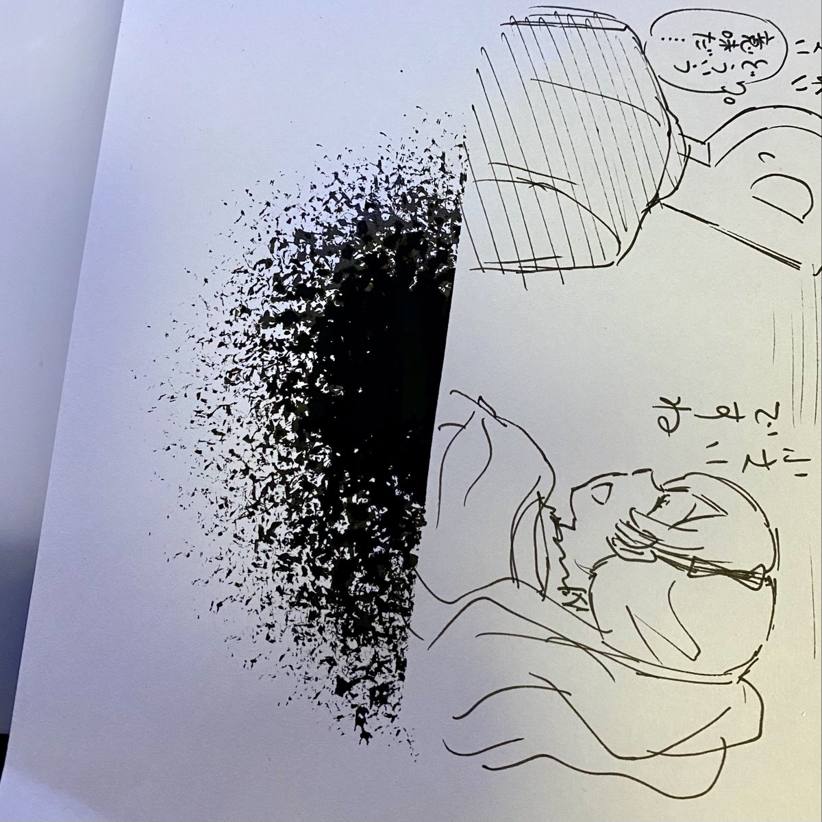 硬めの台所スポンジがいい雰囲気だったので引きちぎって使う
なかなか良い質感じゃない? 