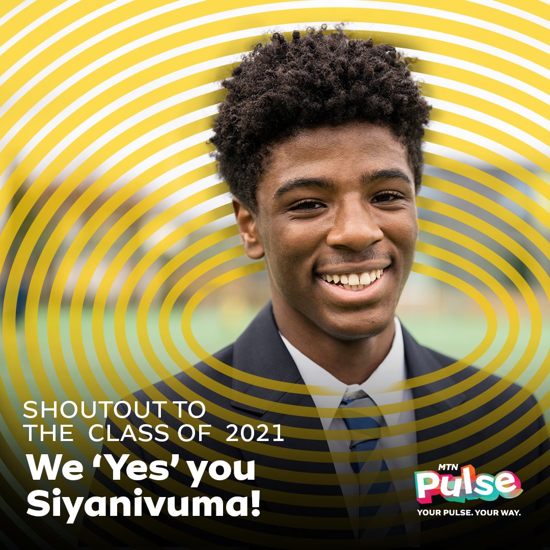We “yes” you Siyanivuma! Danko to amabozza we-2021! 💪🏿You pulled the best trick on your matric 🎓🏆 now go make your mark on the world! #MatricResults2021