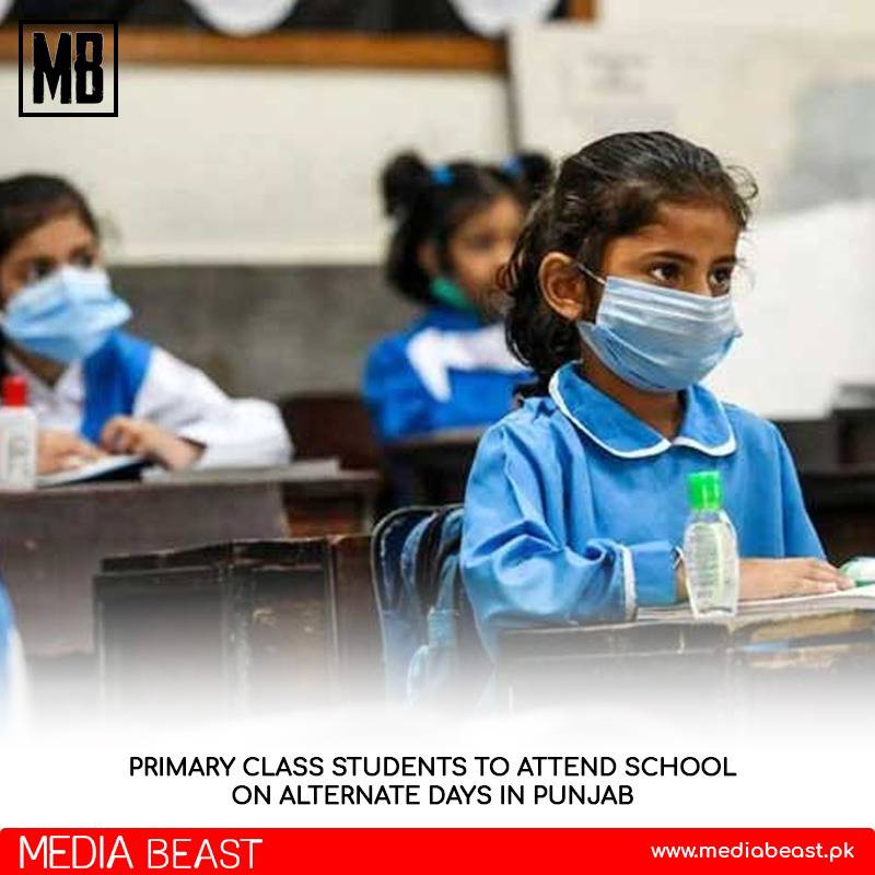 MediaBeastpk's tweet photo. With the percentage of positive Covid-19 test results in Lahore rising to 15.2, Punjab School Education Department imposed a restriction of 50 per cent attendance from grade one to six in the city.

#covid #omricron #school #punjab #latest #news https://t.co/jo5LjXm2qA