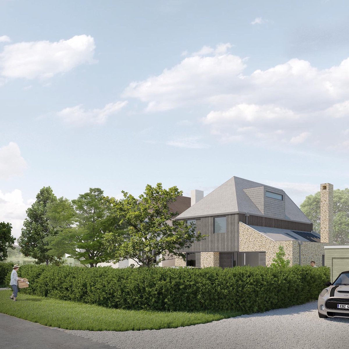MEGArchitects's tweet photo. Infill site - Planning Consent granted for a new family home on an infill site in Bath.  Utilising the existing infrastructure of roads and services this new development enables the sustainable densification of the suburban grain. https://t.co/uilmuO8Q6U