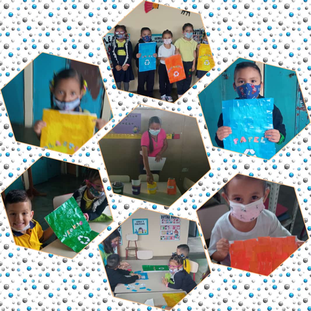 Niños y niñas realizando actividades sobre el reciclaje @MPPEDUCACION @betzabethgandica <a href="/circuitoeduca11/">@circuitoeducativotorbes2018</a> <a href="/MagaOliva/">Magaly Oliva</a>